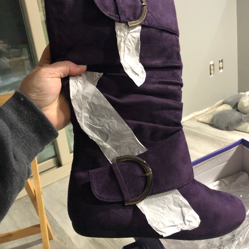 Brand new purple boots